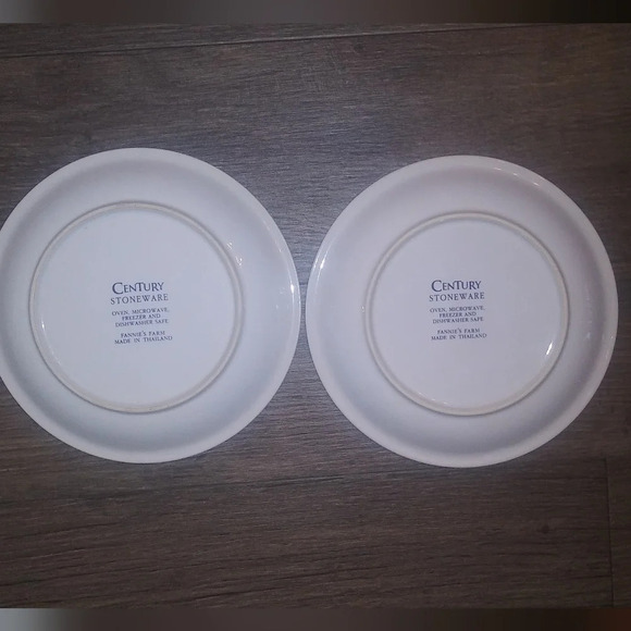 CENTURY STONEWARE Fannie's Farm Salad/Dessert Plate | 8" set of two - Picture 4 of 5